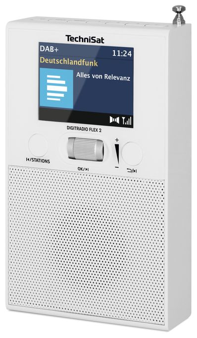 Bluetooth DAB+, FM Radio Tragbar  DigitRadio Flex 2 (Weiß) 