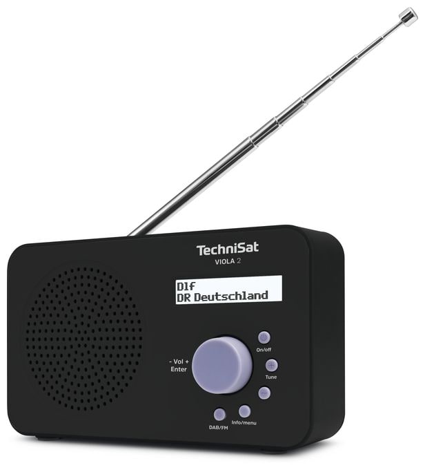 DAB+, FM Radio Tragbar  Viola 2 (Schwarz) 