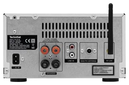Heim-Audio-Mikrosystem DAB, DAB+, FM 40 W Bluetooth  Viola 700CD IR (Schwarz) 