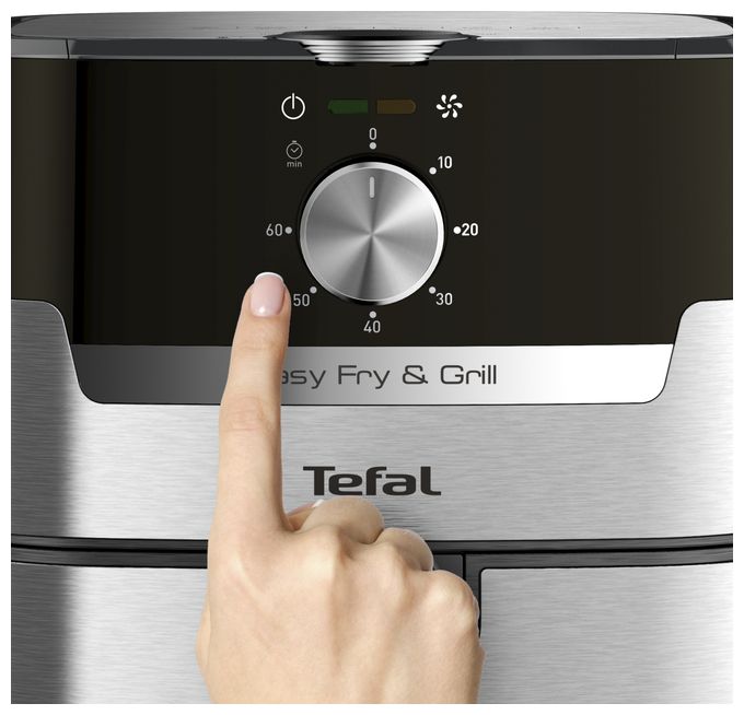 Heißluftfritteuse 4,2 l 1550 W  EY501D Easy Fry & Grill Classic (Edelstahl) 