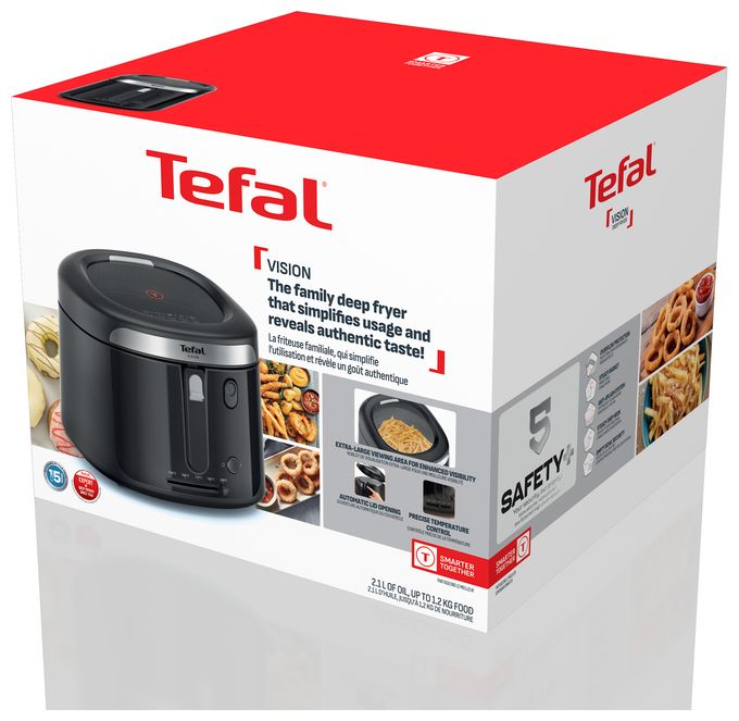 Fritteuse 2,1 l 1900 W  FF2528E0 Vision (Schwarz) 