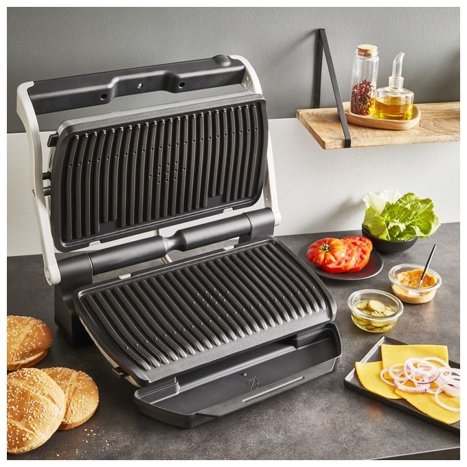 1 Zone(n) 2000 W mit 400 x 200 mm Fläche  GC727D Optigrill+ XL (Schwarz, Edelstahl) 