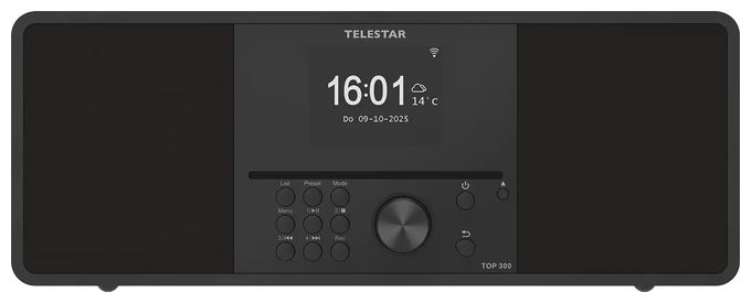 Bluetooth DAB+, FM Radio Internet  Top 300 (Schwarz) 
