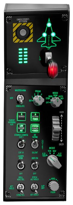 Analog / Digital Flugsimulation für PC  Viper Panel (Schwarz) 
