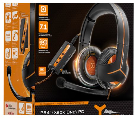 Over Ear Kopfhörer Kabelgebunden  Y-350CPX (Schwarz, Orange) 