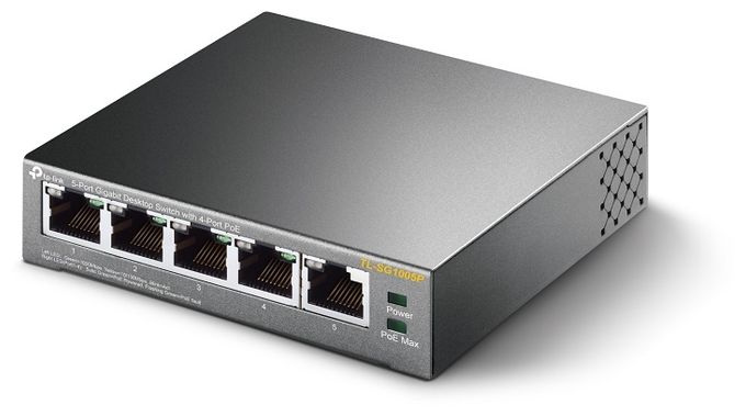 5-Port-10/100/1000Mbit/s-Desktop-Switch mit 4 PoE-Ports 