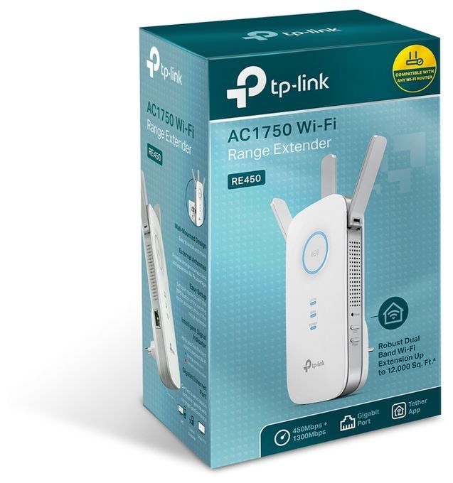 RE450  AC1750 Dualband Gigabit WLAN Repeater 