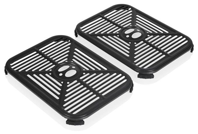 Doppel Heißluftfritteuse 9 l 2400 W  FR-9074 (Schwarz, Grau) 