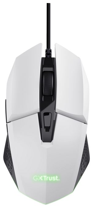 6400 DPI Gaming Maus Optisch  GXT 109W Felox (Schwarz, Weiß) 