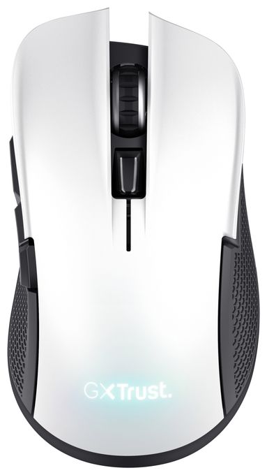 7200 DPI Gaming Maus Optisch  GXT 923W YBAR (Schwarz, Weiß) 