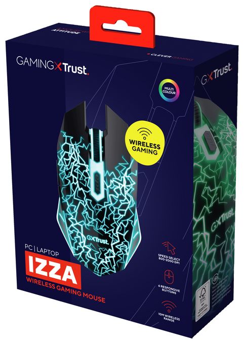 2000 DPI Gaming Maus Optisch  GXT107 Izza (Schwarz) 