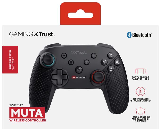 Analog / Digital Gamepad für Nintendo Switch, Nintendo Switch Lite, Nintendo Switch OLED  GXT1246 Muta (Schwarz) 