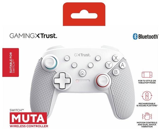 Gamepad für Nintendo Switch, Nintendo Switch Lite  GXT1246 Muta (Weiß) 