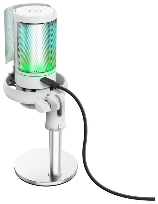 Kabelgebunden Podcast-Mikrofon 48 kHz USB  GXT238 Auron (Grau, Weiß) 