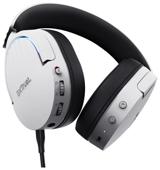 Bluetooth Kopfhörer kabelgebunden&kabellos 22 h Laufzeit USB Typ-C  GXT491 Fayzo (Schwarz, Weiß) 