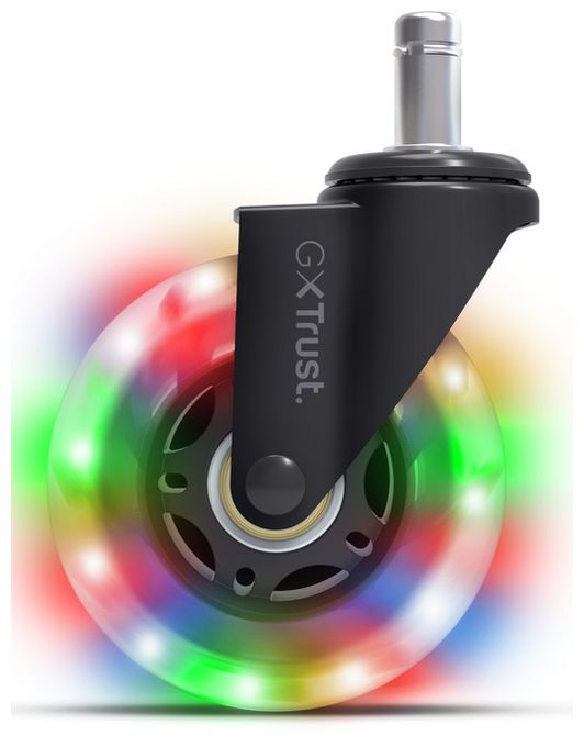 Nachlaufrad  GXT701 Gel Rollen für Gaming-Stuhl (Schwarz) 