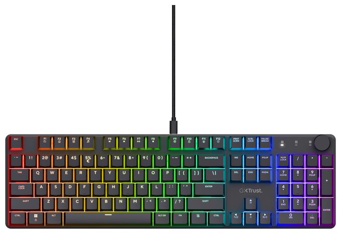 LED Gaming Tastatur USB  GXT866 Torix (Schwarz) 