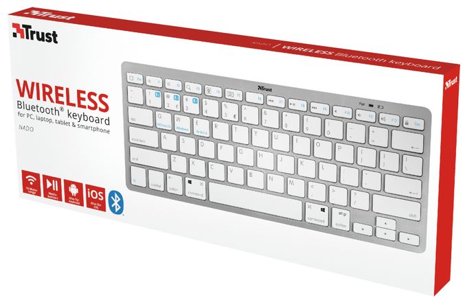 Universal Tastatur Bluetooth  Nado (Weiß) 