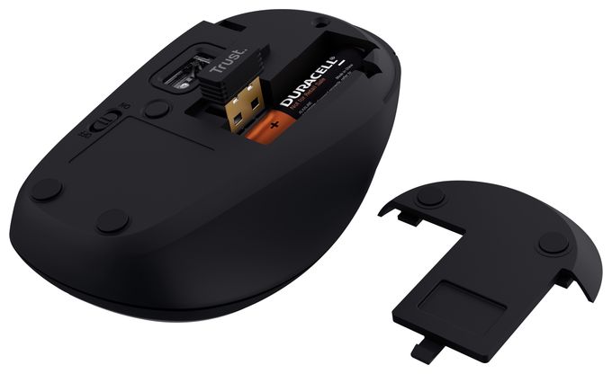 1600 DPI Universal Maus Optisch  Yvi+ (Schwarz) 