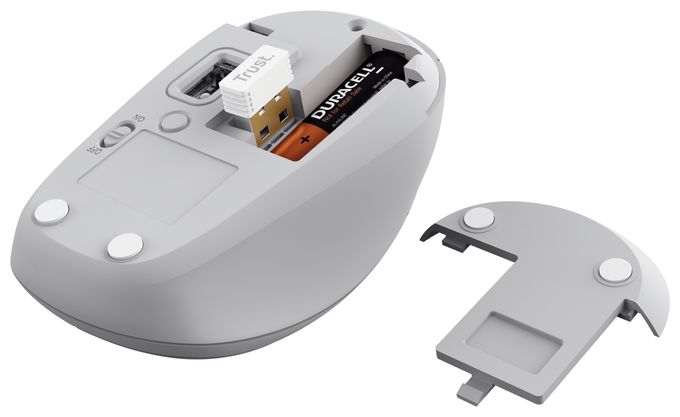 1600 DPI Universal Maus Optisch  Yvi+ (Weiß) 