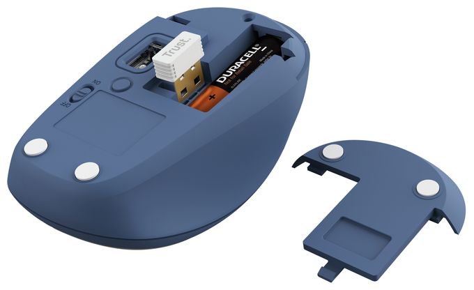 1600 DPI Universal Maus Optisch  Yvi+ (Blau) 