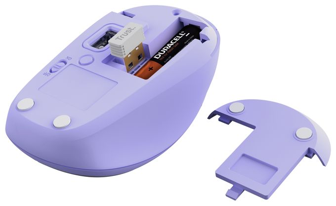 1600 DPI Universal Maus Optisch  Yvi+ (Violett) 