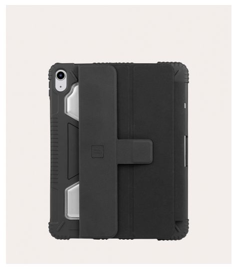 Folio aus Kunststoff für Apple iPad 10.9" 10th gen 2022 iPad A16 (2025) bis 27,7 cm (10.9") mit Magnetverschluss (Schwarz) Educo 
