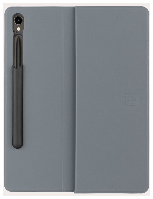 Folio aus Nylon, Thermoplastische Polyurethane (TPU) für Samsung Galaxy Tab S9+ (12,4") 2023, Tab S9 FE+ (12,4") 2023 bis 31,5 cm (12.4") Kratzresistent mit Magnetverschluss (Grau) Gala 