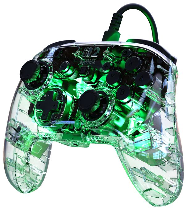 Gamepad für Nintendo Switch, Nintendo Switch 2, Nintendo Switch OLED  Afterglow Wave Wired Controller (Durchscheinend) 