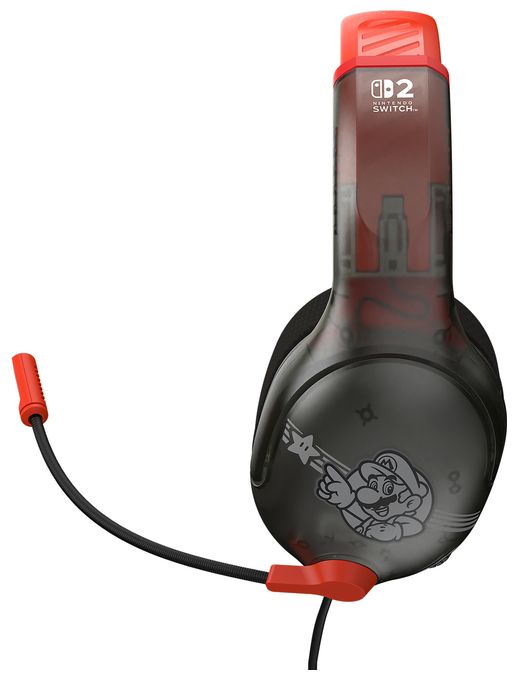 Airlite Fit Kabelgebundenes Gaming-Headset – Offiziell für Nintendo Switch 1 und 2 lizenziert, robust, leicht, Mario Star 