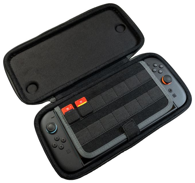 PlayTrek Etui Offiziell von Nintendo lizenzierte schlanke Hülle zum Schutz deiner Nintendo Switch 2, Antrazitschwarz 
