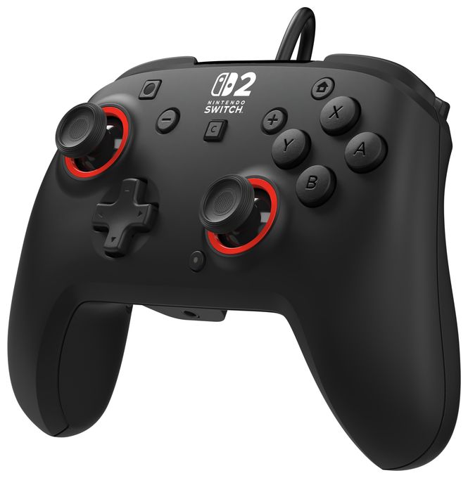 Gamepad für Nintendo Switch, Nintendo Switch 2, Nintendo Switch OLED  Rematch Wired Controller (Schwarz) 