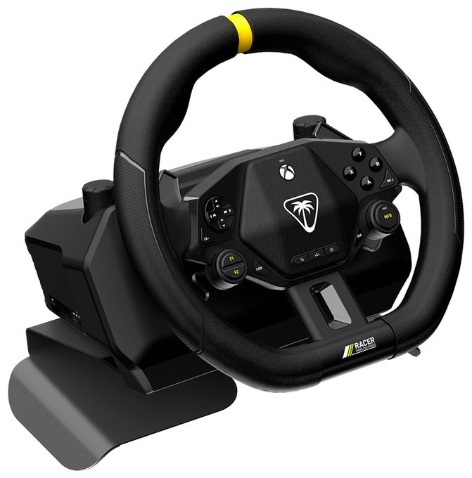 Getriebe für Android, PC, Xbox One, Xbox One S, Xbox One X, Xbox Series S, Xbox Series X  VelocityOne Racer Wireless Wheel (Schwarz) 