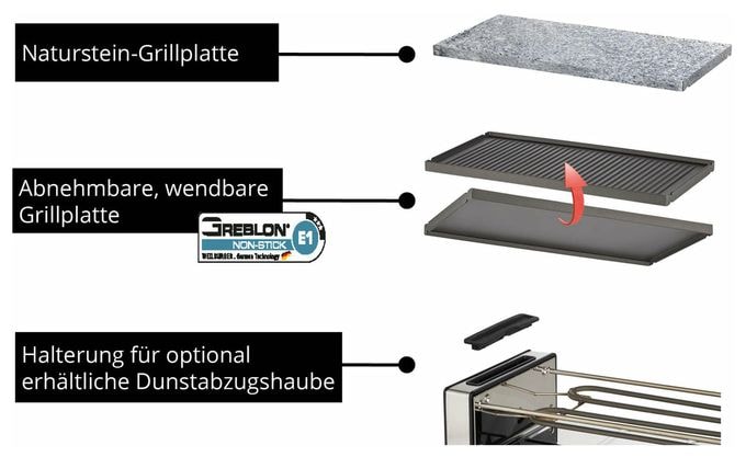 8 Person(en) 1200 W 48760 Delice Basic Raclette 