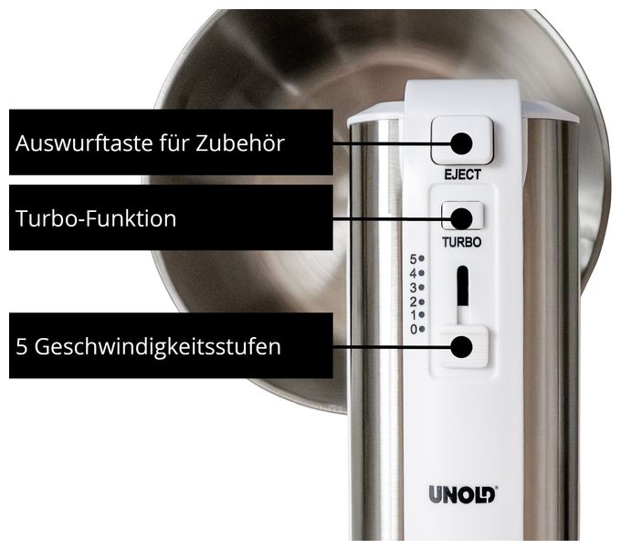 Handmixer 500 W 5 Stufen  78720 Hannah (Weiß) 