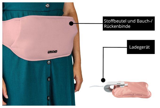 380 W  Wärmi elektrische Wärmflasche (Pink) 