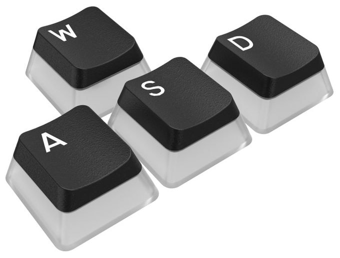 Tastatur (Schwarz, Durchscheinend) PBT Pudding Keycap 