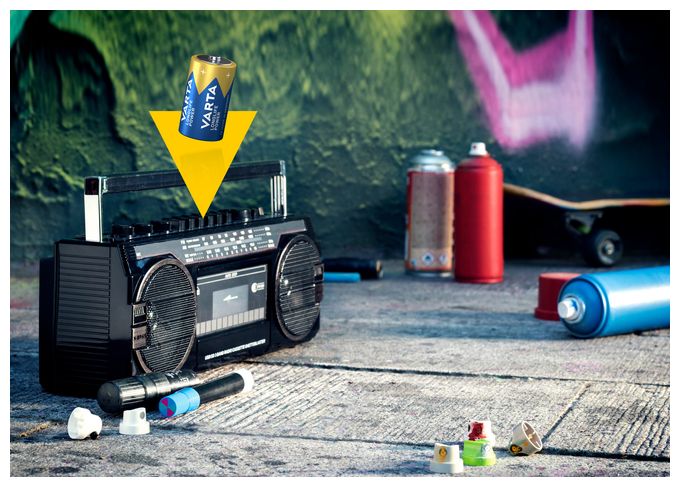 D Alkali 1,5 V 2 Stück  Longlife Power Batterie (Blau/Gold) 