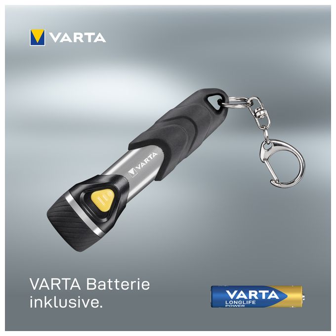Taschenlampe LED inkl. 1x AAA Batterien, Day Light Key Chain, handliche Schlüsselleuchte, stoßfeste Taschenleuchte, Schlüsselanhänger ideal für Haushalt, Outdoor 