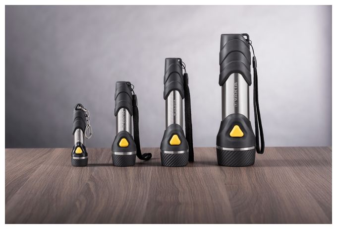 Taschenlampe mit 5 LEDs inkl. 1x AA Batterien, Day Light Multi LED F10 Leuchte, Taschenleuchte mit Anhänger, Lampe ideal für Haushalt, Angeln, Garage, Notfall, Stromausfall, Outdoor 