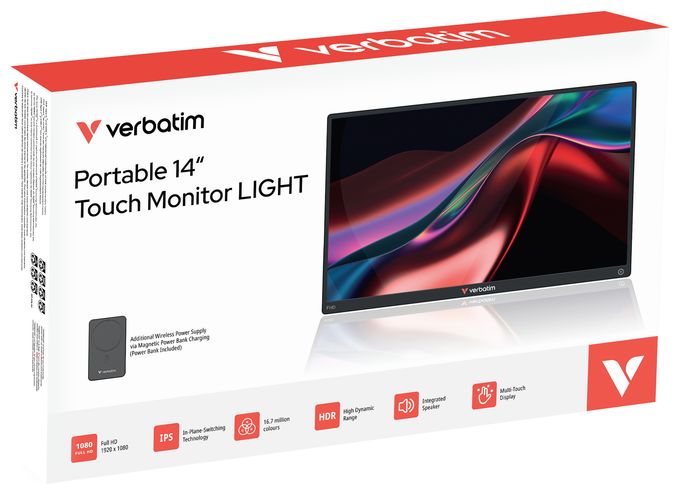 Full HD Monitor 35,6 cm (14 Zoll) 16:9 6 ms  PMT-14 (Schwarz) 