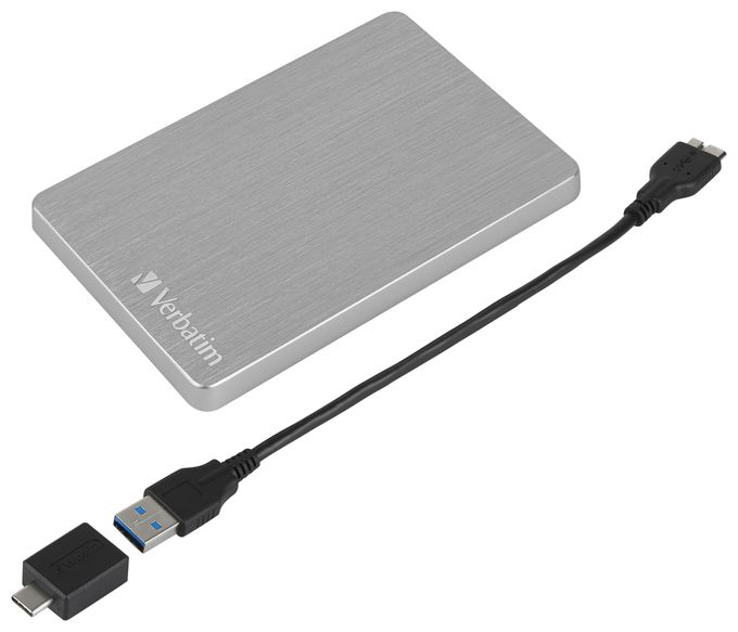 1 TB externe Festplatte 2.5"  Store 'n' Go Alu Slim Portable (Silber) 