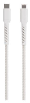 Stecker Rundkabel Lightning auf USB C bis 30 W 2,5 m  63643 (Weiß) 