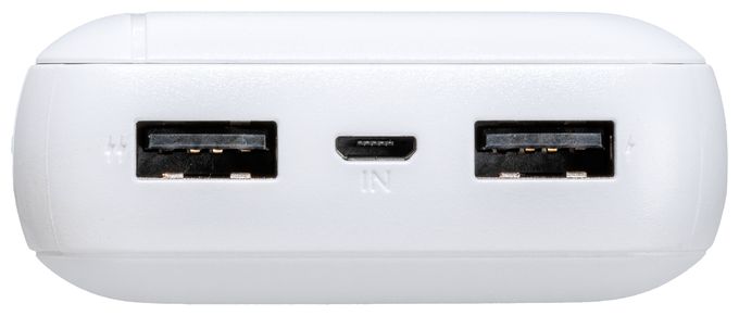 10000 mAh Powerbank Micro-USB + USB Type-C  Fast Charge (Weiß) 