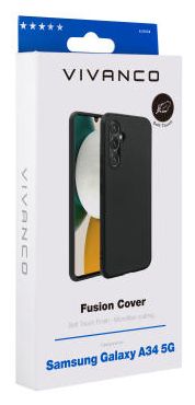 Cover für Samsung Galaxy A34 5G  Fusion (Schwarz) 