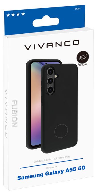 Cover für Samsung Galaxy A55 5G  Fusion Cover (Schwarz) 