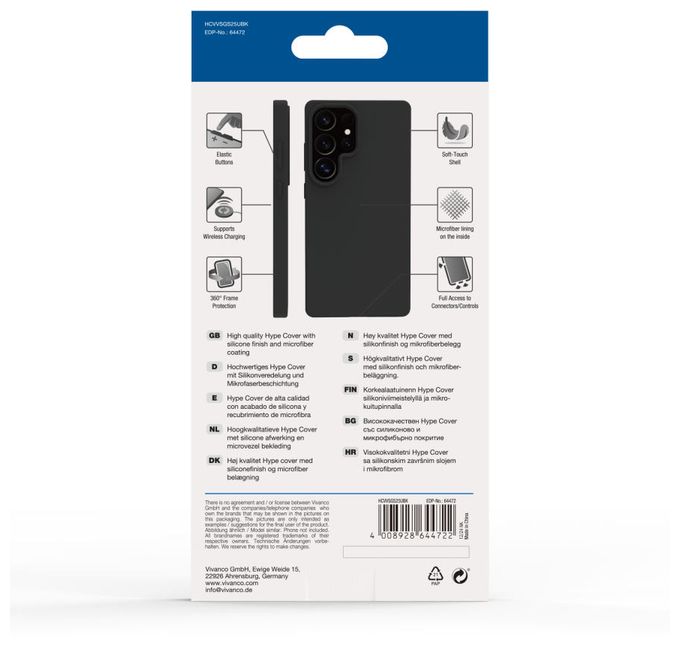 Cover für Samsung Galaxy S25 Ultra  Hype (Schwarz) 