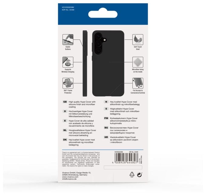 Cover für Samsung Galaxy S25  Hype (Schwarz) 
