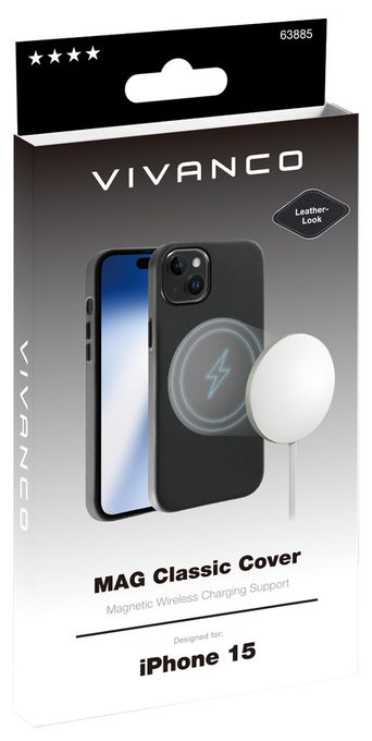 Cover für Apple iPhone 15  Mag Classic (Schwarz) 