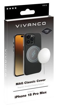 Mantelhülle für Apple iPhone 15 Pro Max  Mag Classic (Schwarz) 